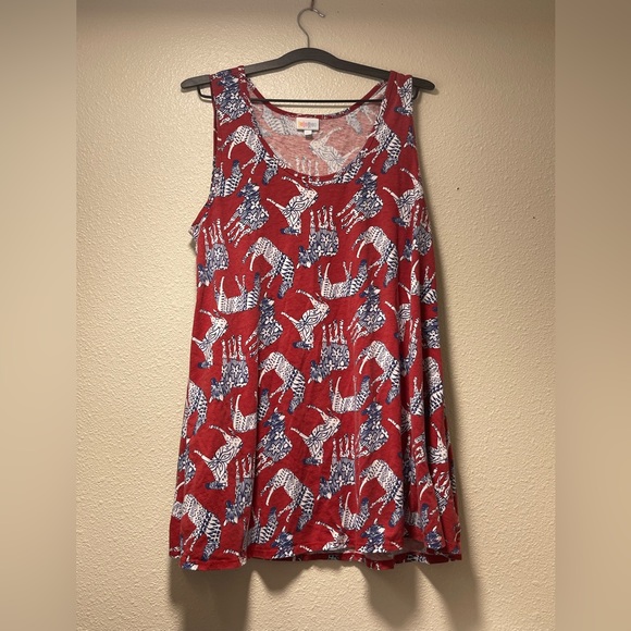 Lularoe Zebra Tank Top XL - Picture 1 of 5